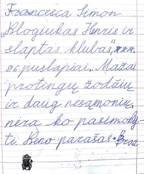 Blogiukas Henris recenzija